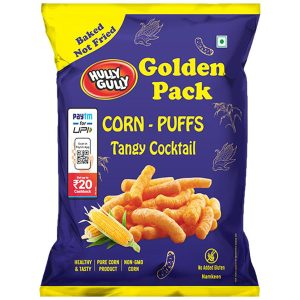 Hully Gully Golden Pack Corn Puffs Tangy Cocktail