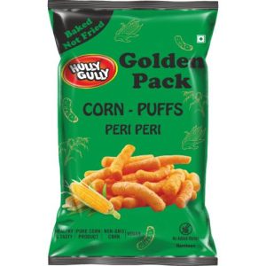 Hully Gully Golden Pack Corn Puffs Peri Peri,
